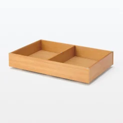 Lits^Muji Tiroir de dessous de lit en bois d'hévéa