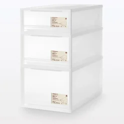 Rangements En Polypropylène^Muji Tiroir de rangement empilable - [40 x 65 cm] - Hauteur 18 cm