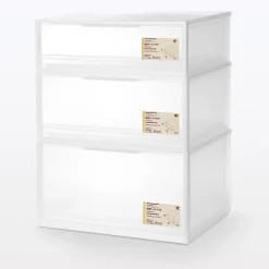 Rangements En Polypropylène^Muji Tiroir de rangement empilable - [55 x 44.5 cm] - Hauteur 30 cm