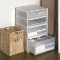 Rangements En Polypropylène^Muji Tiroir de rangement empilable - [55 x 44.5 cm] - Hauteur 30 cm