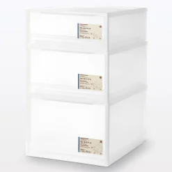 Rangements En Polypropylène^Muji Tiroir de rangement empilable - [44 x 55 cm] - Hauteur 24 cm