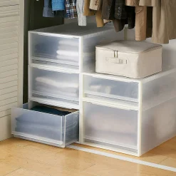 Rangements En Polypropylène^Muji Tiroir de rangement empilable - [44 x 55 cm] - Hauteur 24 cm