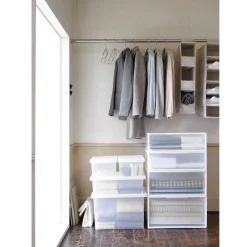 Rangements En Polypropylène^Muji Tiroir de rangement empilable - [44 x 55 cm] - Hauteur 18 cm