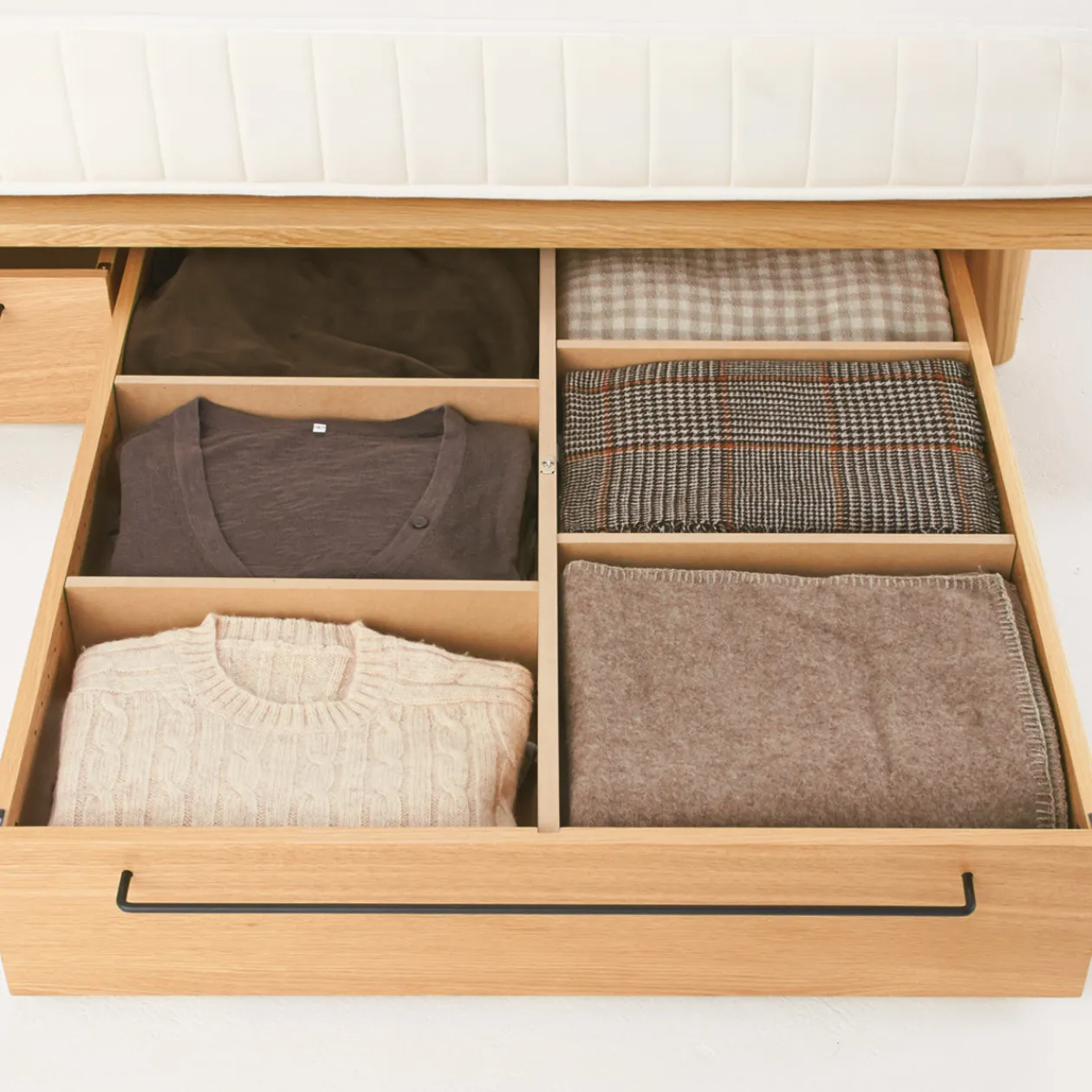 Lits^Muji Tiroir en chêne pour lit plate‐forme 19 cm