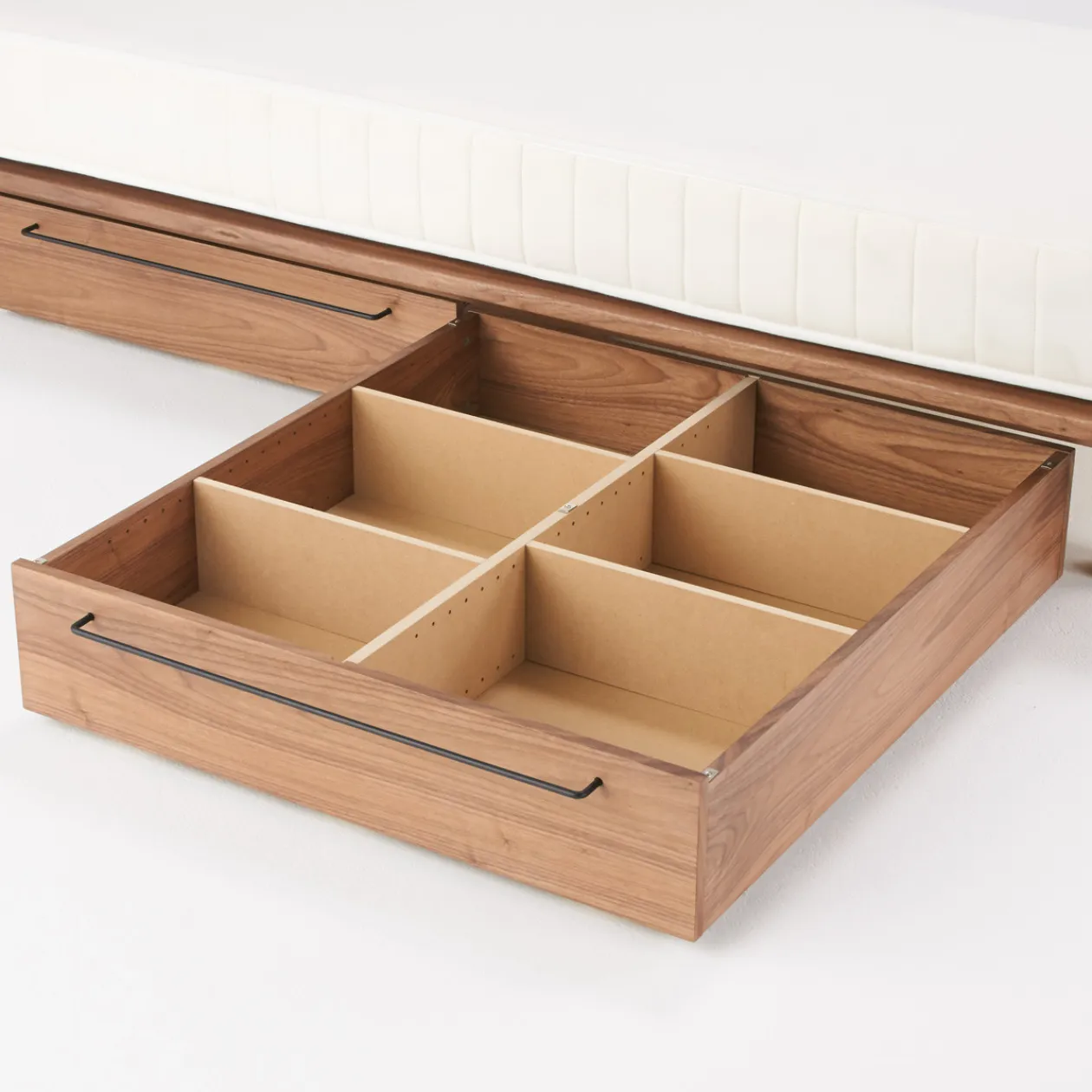 Lits^Muji Tiroir en noyer pour lit plate‐forme