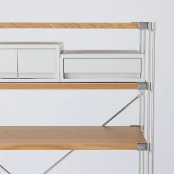 Petits Rangements En Polypropylène^Muji Tiroir en PP A4 gris blanc P26X L37X H9cm