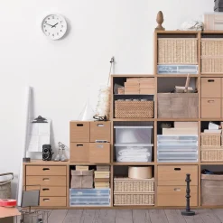 Petits Rangements En Polypropylène|Boîtes Et Rangement De Bureau^Muji Tiroir en PP paysage 2 compartiments L37X P26X H9cm