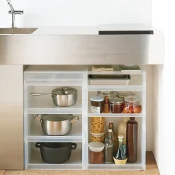 Petits Rangements En Polypropylène|Boîtes Et Rangement De Bureau^Muji Tiroir en PP paysage 2 compartiments L37X P26X H9cm