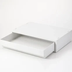 Petits Rangements En Polypropylène|Boîtes Et Rangement De Bureau^Muji Tiroir en PP paysage gris blanc L37X P26 X H9cm