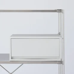 Petits Rangements En Polypropylène|Boîtes Et Rangement De Bureau^Muji Tiroir en PP paysage gris blanc L37 X P26 X H17.5 cm