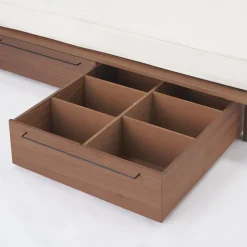 Lits^Muji Tiroir pour lit plate‐forme en noyer