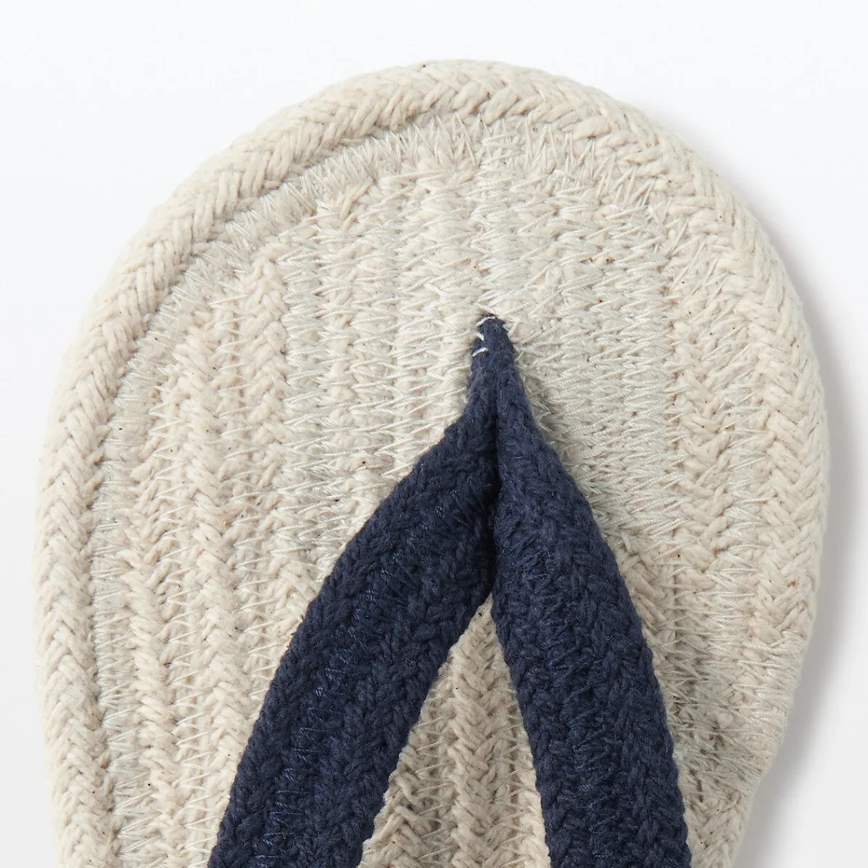 Chaussons|Chaussons^Muji Tongs d'intérieur en coton mélangé