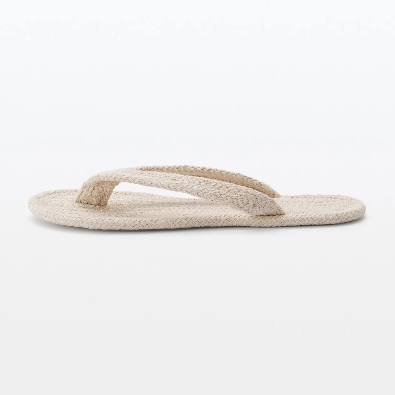 Chaussons|Chaussons^Muji Tongs d'intérieur en coton mélangé