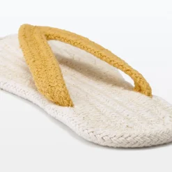Chaussons|Chaussons^Muji Tongs d'intérieur en coton mélangé