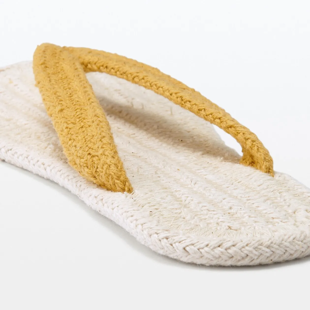 Chaussons|Chaussons^Muji Tongs d'intérieur en coton mélangé