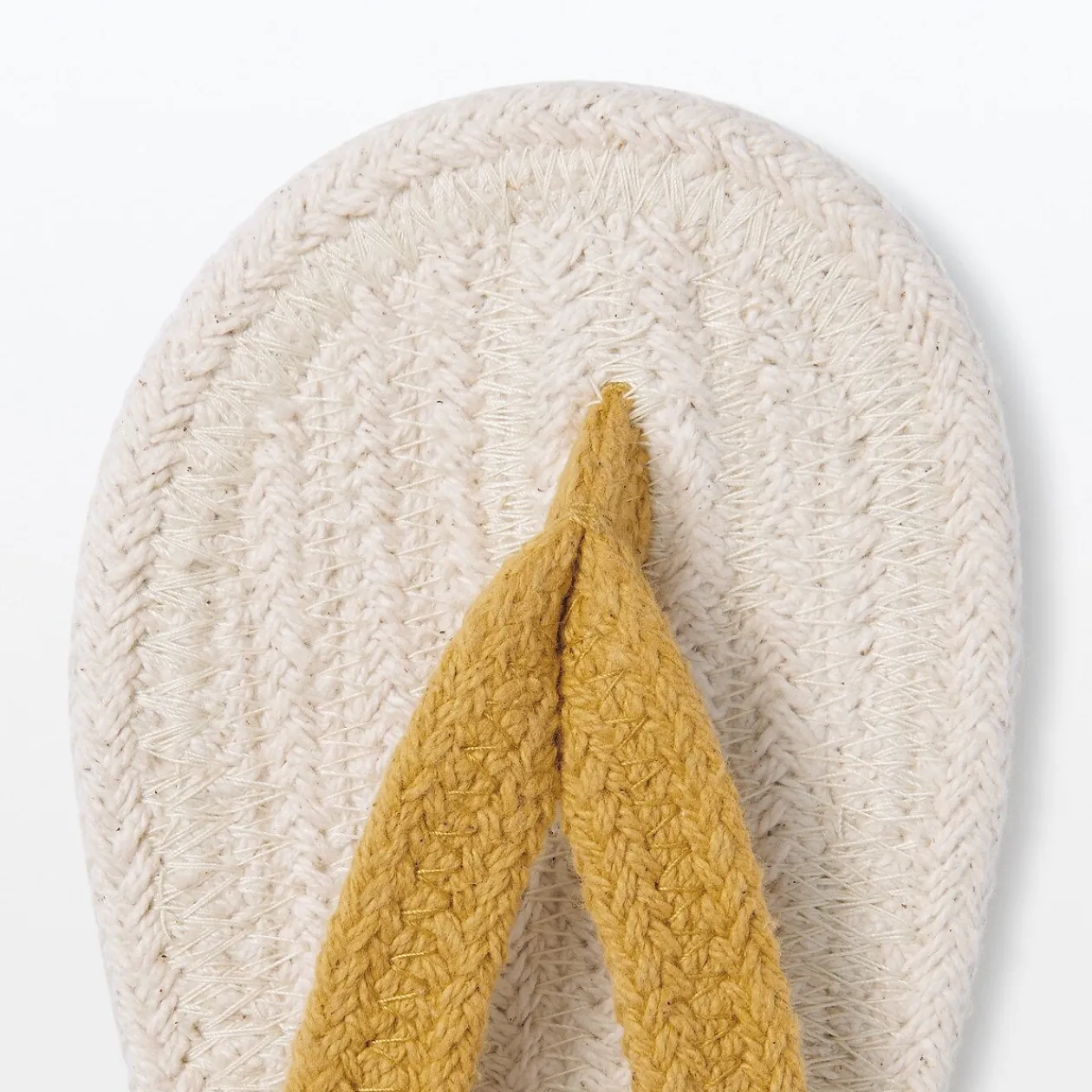 Chaussons|Chaussons^Muji Tongs d'intérieur en coton mélangé