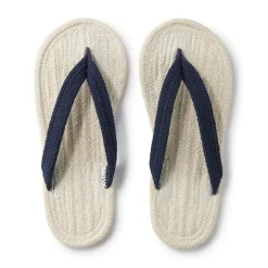 Chaussons|Chaussons^Muji Tongs d'intérieur en coton mélangé