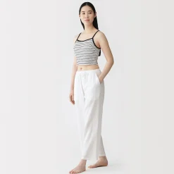 Hauts Et T‐Shirts|Sous‐Vêtements^Muji Top brassière court côtelé en coton pour femme