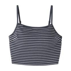 Hauts Et T‐Shirts|Sous‐Vêtements^Muji Top brassière court côtelé en coton pour femme