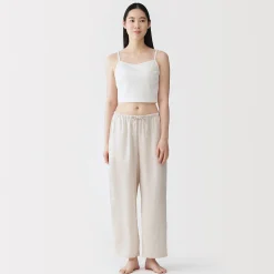 Hauts Et T‐Shirts|Sous‐Vêtements^Muji Top brassière court côtelé en coton pour femme