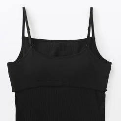 Hauts Et T‐Shirts|Sous‐Vêtements^Muji Top brassière lisse côtelé en mélange lyocell pour femme