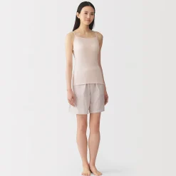 Hauts Et T‐Shirts|Sous‐Vêtements^Muji Top brassière lisse côtelé en mélange lyocell pour femme
