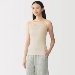 Hauts Et T‐Shirts|Sous‐Vêtements^Muji Top brassière lisse côtelé en mélange lyocell pour femme