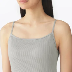 Hauts Et T‐Shirts|Sous‐Vêtements^Muji Top brassière lisse côtelé en mélange lyocell pour femme