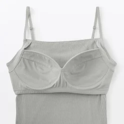 Hauts Et T‐Shirts|Sous‐Vêtements^Muji Top brassière lisse côtelé en mélange lyocell pour femme