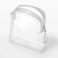 Trousses De Toilette^Muji Trousse de toilette transparente ‐ Pochette de voyage 12 x 10 x 4 cm