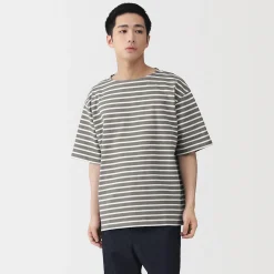 Hauts Et T‐Shirts^Muji T-shirt à col bateau en coton épais délavé pour homme