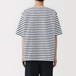 Hauts Et T‐Shirts^Muji T-shirt à col bateau en coton épais délavé pour homme
