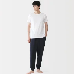 Sous‐Vêtements^Muji T‐shirt à col rond en coton respirant pour homme