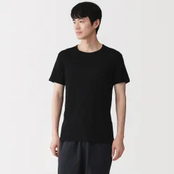 Sous‐Vêtements^Muji T‐shirt à col rond en coton respirant pour homme