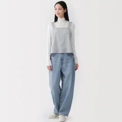 Hauts Et T‐Shirts|Sous‐Vêtements^Muji T-shirt à col roulé transparent à manches longues en mélange de lyocell pour femme