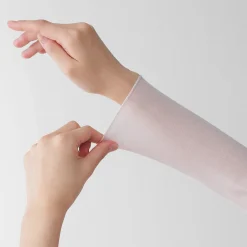 Hauts Et T‐Shirts|Sous‐Vêtements^Muji T-shirt à col roulé transparent à manches longues en mélange de lyocell pour femme