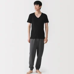 Sous‐Vêtements^Muji T‐shirt à col V en coton respirant pour homme