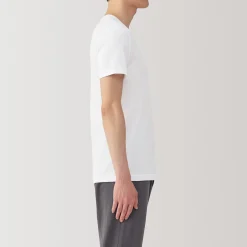 Sous‐Vêtements^Muji T‐shirt à col V en coton respirant pour homme
