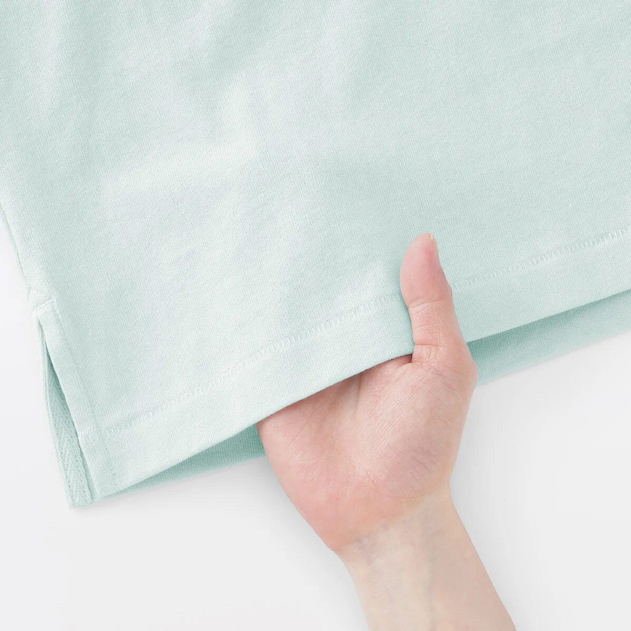 Hauts Et T‐Shirts^Muji T-shirt à mancherons en coton épais pour femme