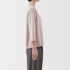 Hauts Et T‐Shirts^Muji T‐shirt à manches 3/4 en coton mélangé pour femme