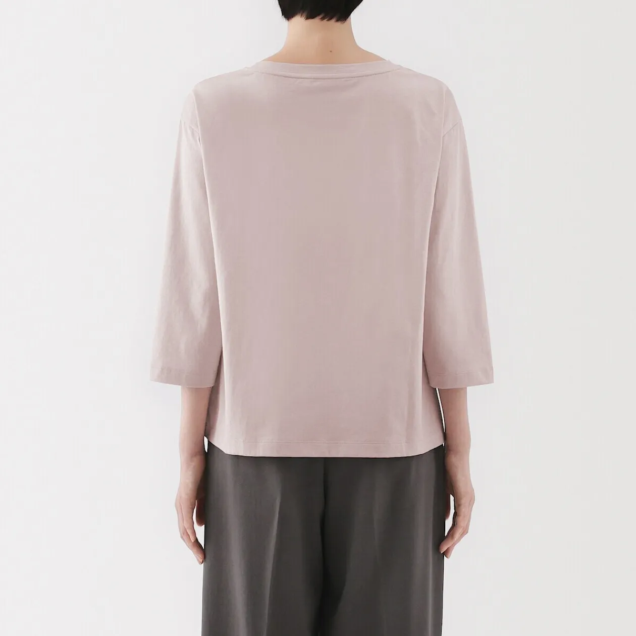 Hauts Et T‐Shirts^Muji T‐shirt à manches 3/4 en coton mélangé pour femme