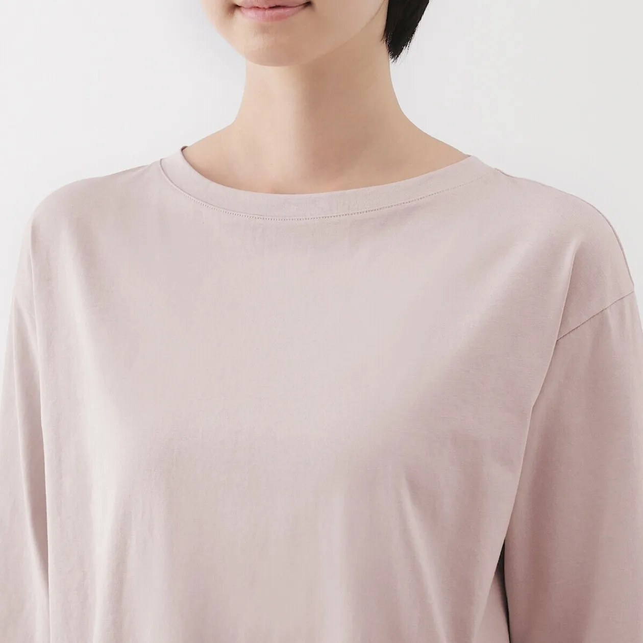 Hauts Et T‐Shirts^Muji T‐shirt à manches 3/4 en coton mélangé pour femme
