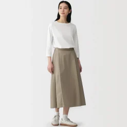 Hauts Et T‐Shirts^Muji T‐shirt à manches 3/4 en coton mélangé pour femme