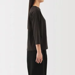 Hauts Et T‐Shirts^Muji T‐shirt à manches 3/4 en coton mélangé pour femme