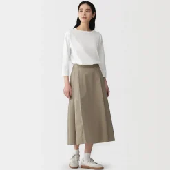 Hauts Et T‐Shirts^Muji T‐shirt à manches 3/4 en coton mélangé pour femme
