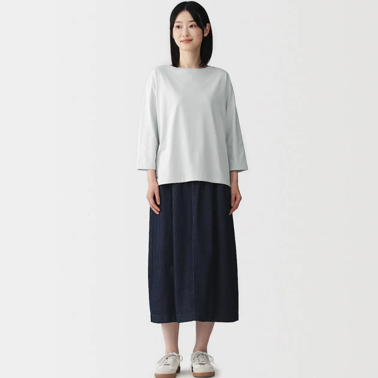 Hauts Et T‐Shirts^Muji T‐shirt à manches 3/4 en coton mélangé pour femme