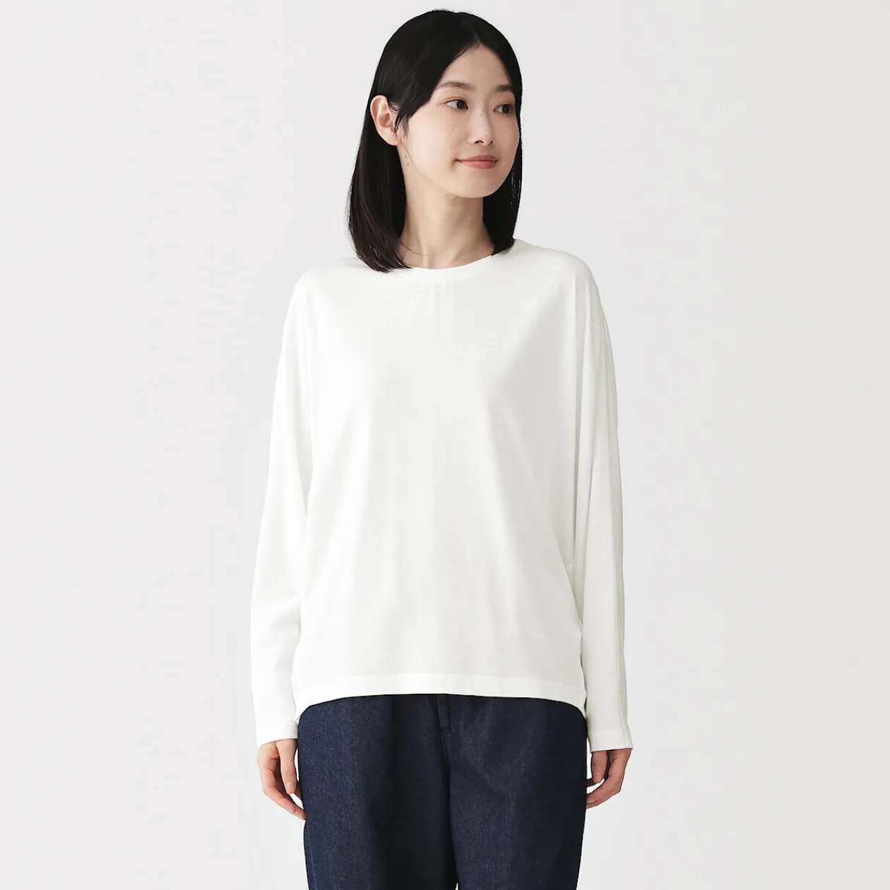 Hauts Et T‐Shirts^Muji T-shirt à manches longues chauve-souris en jersey lyocell pour femme