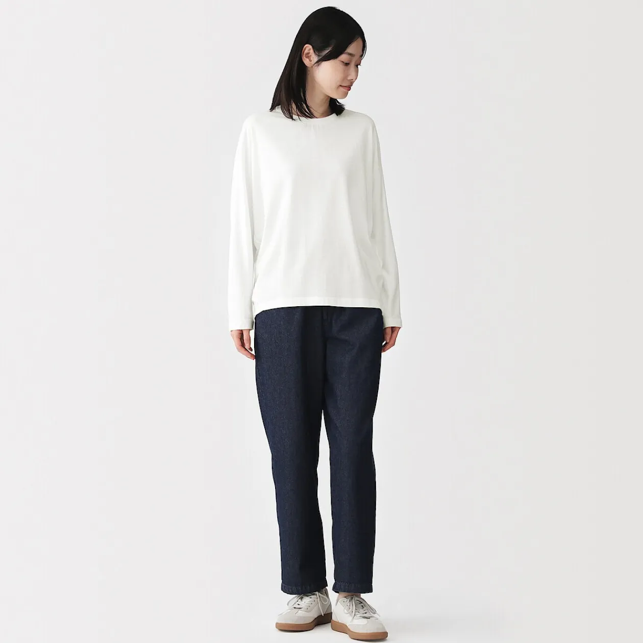 Hauts Et T‐Shirts^Muji T-shirt à manches longues chauve-souris en jersey lyocell pour femme