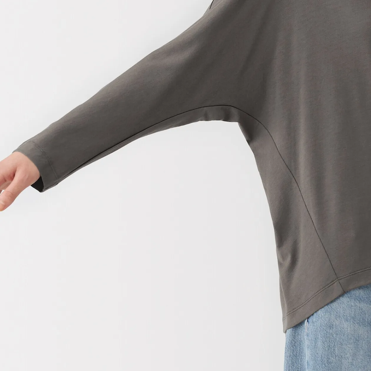 Hauts Et T‐Shirts^Muji T-shirt à manches longues chauve-souris en jersey lyocell pour femme