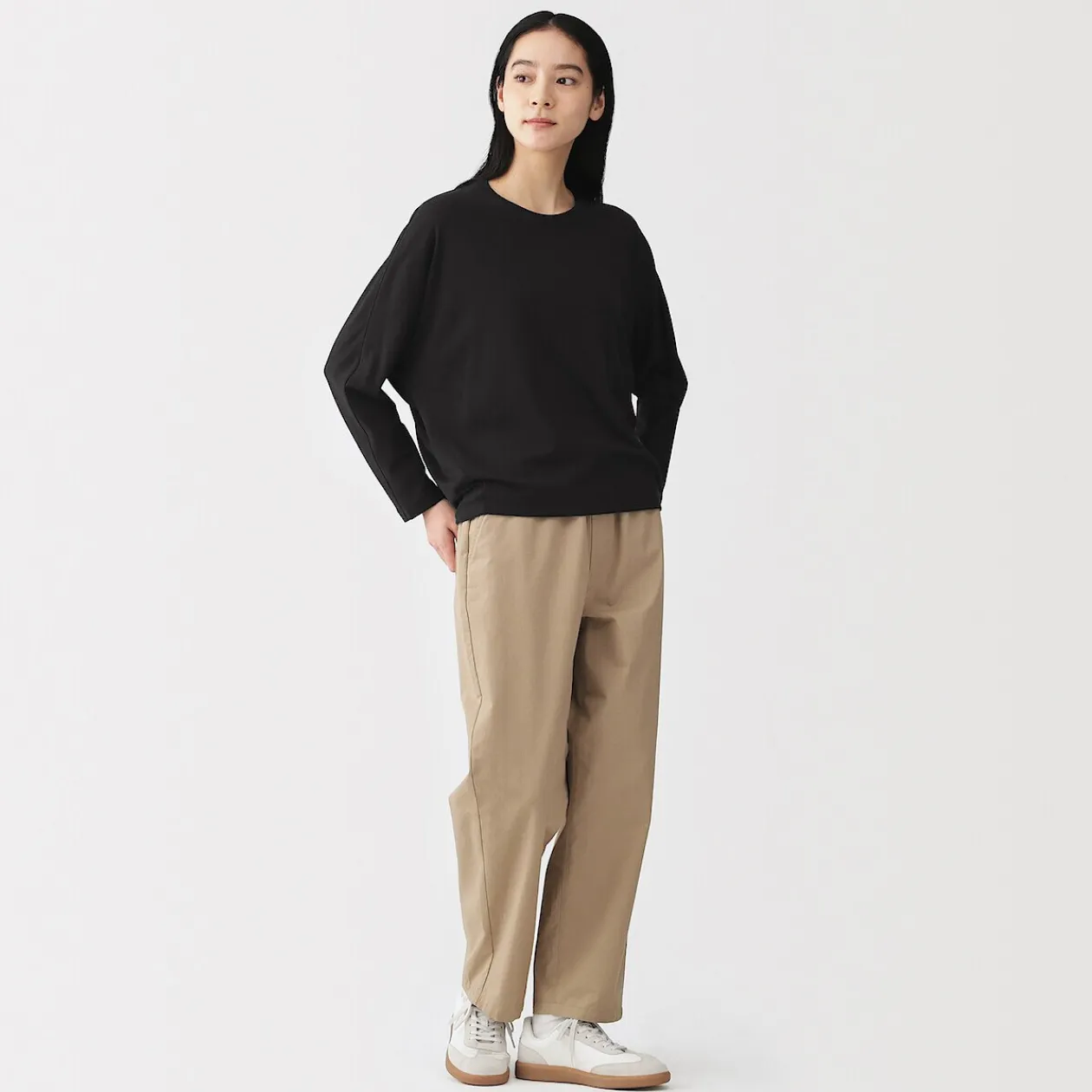 Hauts Et T‐Shirts^Muji T-shirt à manches longues chauve-souris en jersey lyocell pour femme